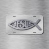 NEW Jesus Fish God Bible Christian Cross Plate CAR SUV