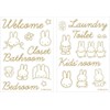 Tees Factory Miffy Room Sign Sticker Cursive H8.3 x 5.8