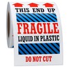 Hylabelest 3×5 Inch Fragile This End Up Stickers Liquid in