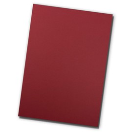 50 Sheets DIN A4 Writing Paper - Craft Paper - Dark Red - Clay Paper with Elegant Ribbing 100 g/m² - Matte Surface - High-Quality Writing Paper