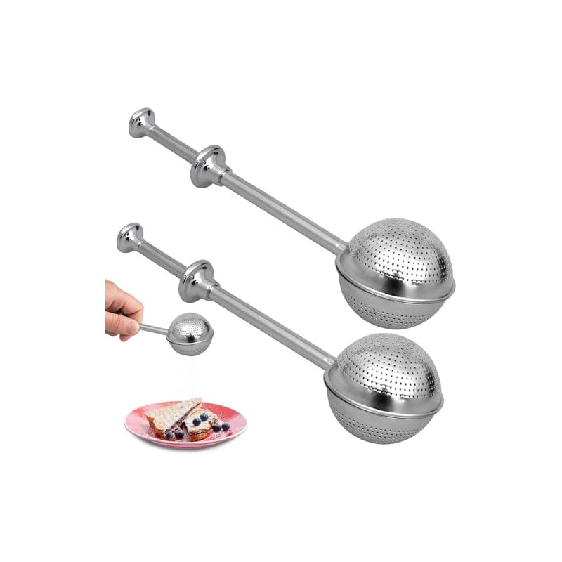 2 Pcs Bakers Dusting Wand for Sugar Flour and Spices,