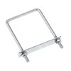sourcing map Square U-Bolts 3-1/2"(100mm) Inner Width 150mm Length Carbon