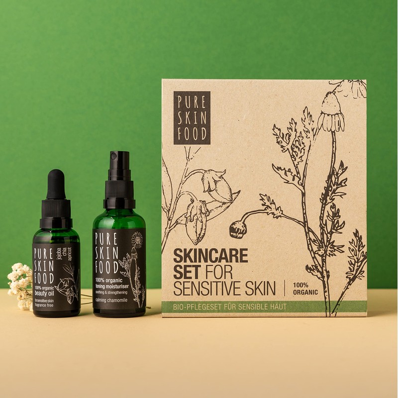 Pure Skin Food: 100% Organic Care Set for Sensitive Skin