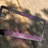 “Its Just Paper” License Plate Covers:_Metallic Pink