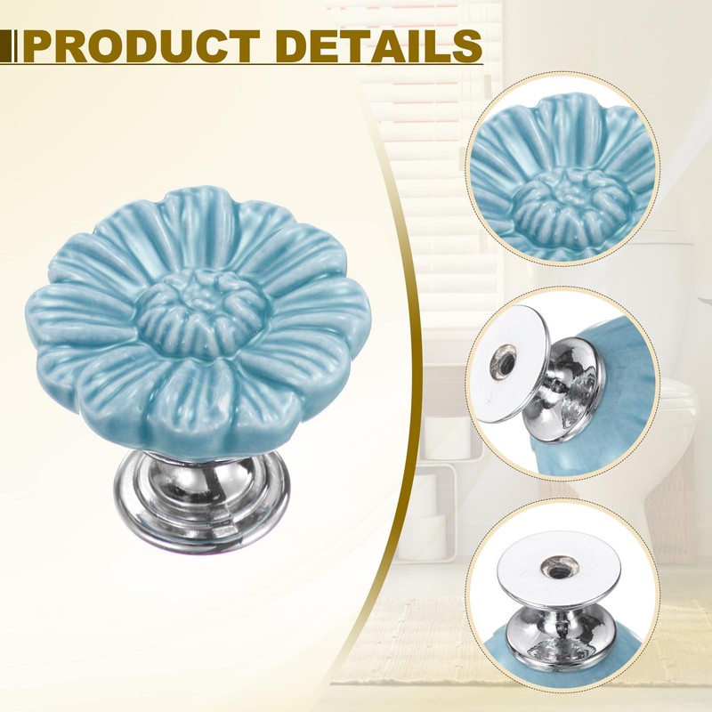 sourcing map 2pcs Toilet Button Pusher, Toilet Tank Button, Crystal