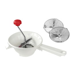 Plastic Food Strainer 20 cm 2 Discs Medium Paste - Sleeves