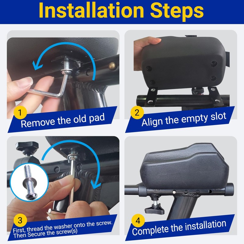 Alliseniors 2 Pack Walker Armrest Pad, Universal Repacement Rollator Armrest