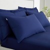 Bianca 200 Thread Count Cotton Percale Standard Pillowcase Pair Navy