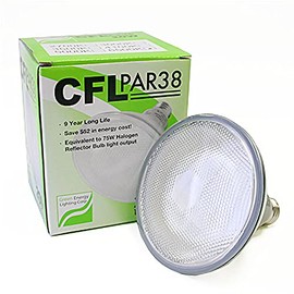 Green Energy Lighting 20W CFL PAR38 Fluorescent 4100K Cool White (65W Equivalent) (4100K, PAR38/20W)