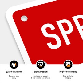 Sprinkler Alarm Sign, 2x7 Inches, 0.25 Aluminum, Fade Resistant, Made in USA by Sigo Signs