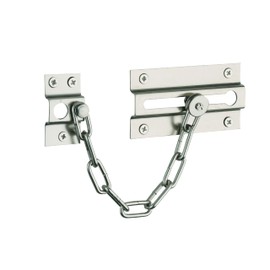 THIRARD SecureGuard Door Chain Lock – Heavy-Duty Stainless Steel, 5.6" 8-Link Welded Chain, Brass/Nickel Finish – Reinforced Security for Home, Apartment & Office, Easy Installation