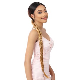 NUTIQUE illuze Undetectable HD Glueless Lace Front Wig FISHTAIL BRAIDED 36" (TT1B/30)