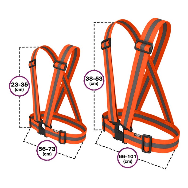 BTR High Visibility Reflective Vest, Sash, Bib, Gilet For Outdoor