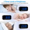 Timegyro Digital Alarm Clock Battery Operated with LED Display for