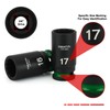 EMENTOL 3/8" Drive Impact Socket Set, Semi-Deep Sockets, 13 Pieces,