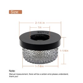 Powswopx Stainless Steel Mesh Strainer 3/4"- 14 Aerator Screen Strainer Stainless Mesh Replace fpr Livewell Pump, MA-023 Screw on Strainer Industrial Plumbing Inline Strainers