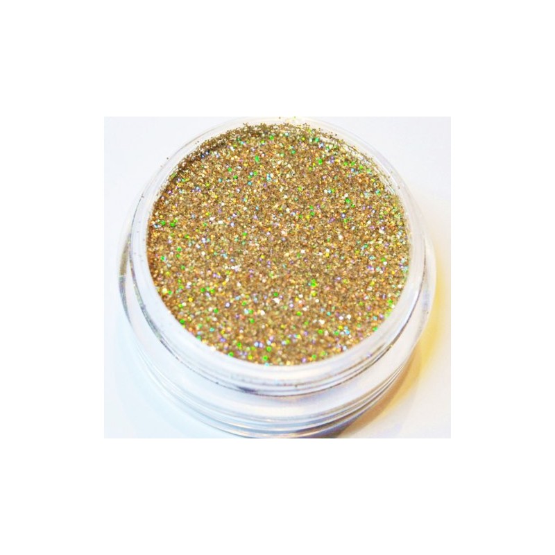 KM-Nails Powder Glitter Gold Hologram XXL Studio Size 0.1 mm