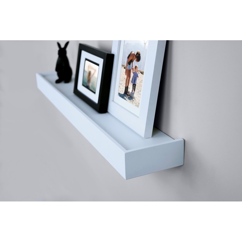 Ballucci Modern Ledge Wall Shelves, Set of 4 Wood Floating