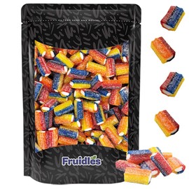 Fruidles Sour Rainbow Sticks Gummies, Soft And Chewy Licorice Pieces, Non-GMO (1 Pound)