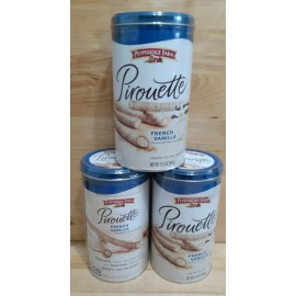 PEPPERIDGE FARM 3[three NEW PEPPERIDGE FARM PIROUETTE FRENCH VANILLA CREME FILLED WAFERS 13.5 OZ