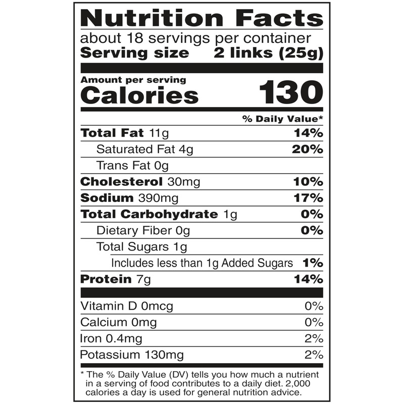 Duke's Pork Hot & Spicy Smoked Shorty Sausages, 7g Protein
