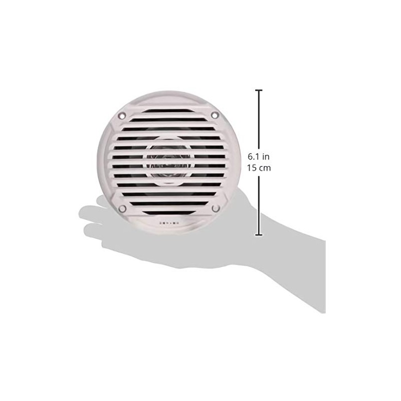 ASA Jensen MS5006W 5.25" Waterproof Marine Speaker - White