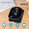 LED Blood Pressure Monitor Wrist Rechargeable Voice Broadcast Heart Rate