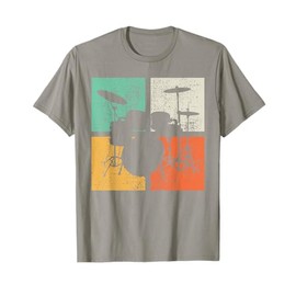 Drums Drummer Vintage Retro Drum Set T-Shirt