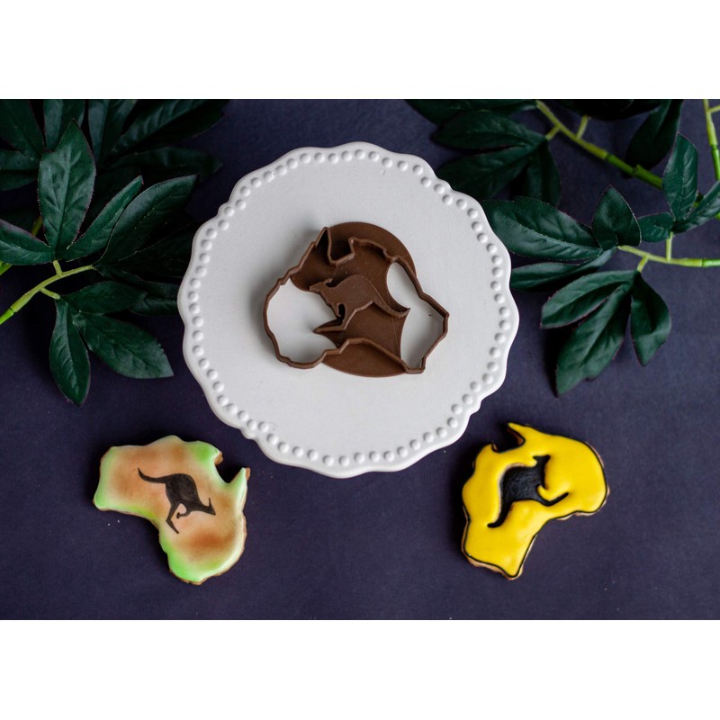 3DREAMS Kangoroo Australia Cookie Cutter, Kangaroo, Down Under Cookie Cutter,