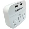3-Outlet Surge Protector with 2 USB Ports 2.4A Wall Charger