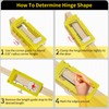 Door Hinge Jig, Hinge Router Template Mortiser Mounting Kit for
