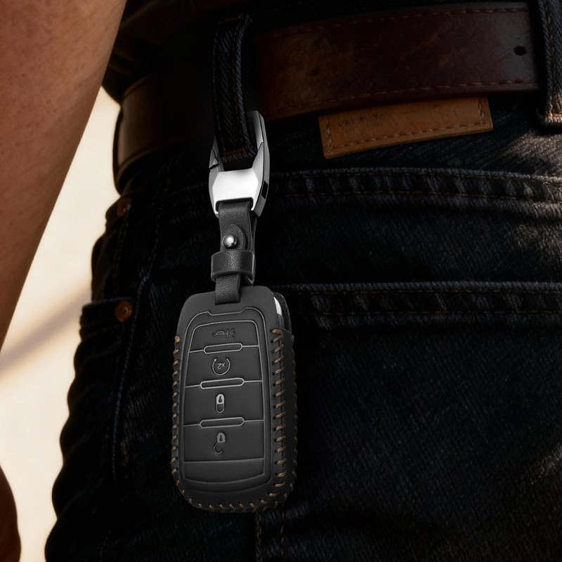 Avgardcat Leather Compatible with ram Key fob Cover for Dodge