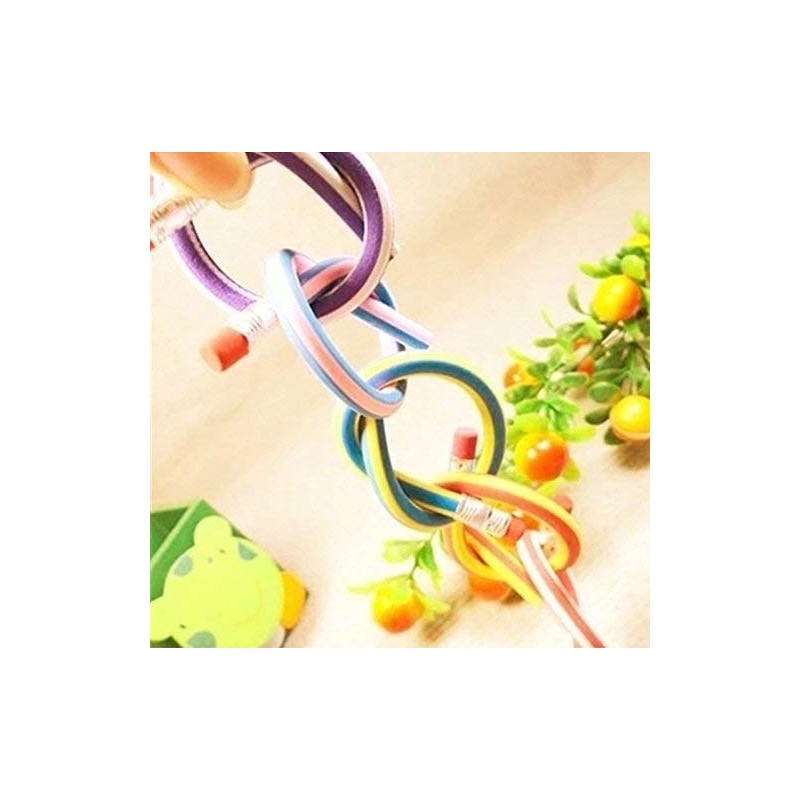 AHG 60pcs Soft Flexible Bendy Pencils Magic Bend Kids Children