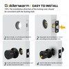 goldenwarm Black Door Knobs Interior, Privacy Door Knob Black Door