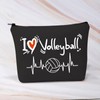 Volleyball Lover Makeup Bag for Women Girls Volleyball Player Gift
