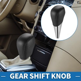 A ABSOPRO Toyota Camry 2007-2014 Black Plastic Faux Leather Automatic Transmission Gear Shift Knob