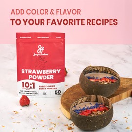 Jungle Powders Strawberry Powder 7 Ounce Bag Freeze Dried Strawberry Powder Dehydrated Strawberries Flavoring Additive Free Strawberry Extract For Baking Dry Strawberry Berry Fruit Powder Smoothies