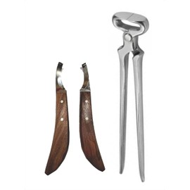 Equinez Tools Hoof Nipper 15" Model and De Knives Hoof Knife Set