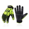 HLDD HANDLANDY Heavy Duty Work Gloves, SBR Padding, TPR Protector