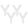 X AUTOHAUX 4 Pcs 3/8" Y Shaped Hose Barb Y