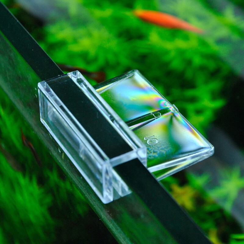 OTKARXUS 8 Pcs Aquarium Lid Clips Clear Acrylic Holder Holder