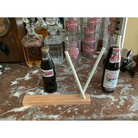 Knife Sharpener With Ceramic Rods On White Oak Base