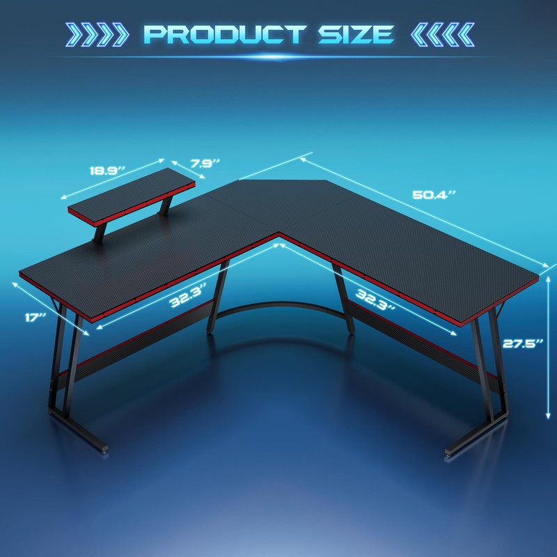 Homall L Shaped Gaming Desk Computer Corner Desk PC Gaming