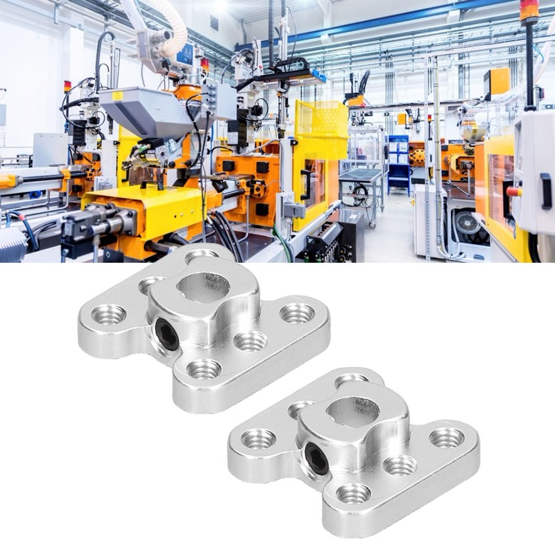 2Pcs Flange Shaft Coupling Aluminium Alloy 6mm D Hole Light