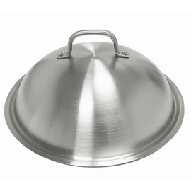 Griddle Accessories - Heavy Duty 12 Inch Round Basting Cover - Stainless Steel - Cheese Melting Dome and Steaming Cover - Best for Use in Flat Top Grill Cooking Indoor or Outdoor, 0.6mm Thickness