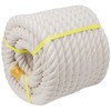 Twisted Cotton Rope (1 inch x 50 feet) Natural White