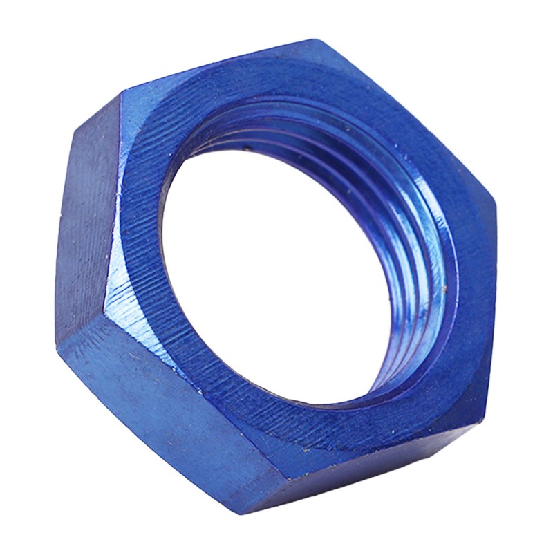 5 Pcs AN8 Female Thread Hex Locking Nut Metal Alloy