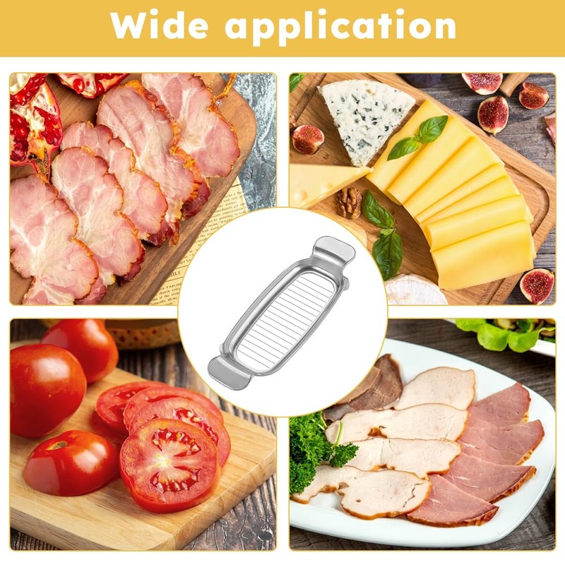 Butter Slicer Cutter,Stainless Steel Wire Butter Slicer,Cooking Baking Cheese Slicer,Double-sided
