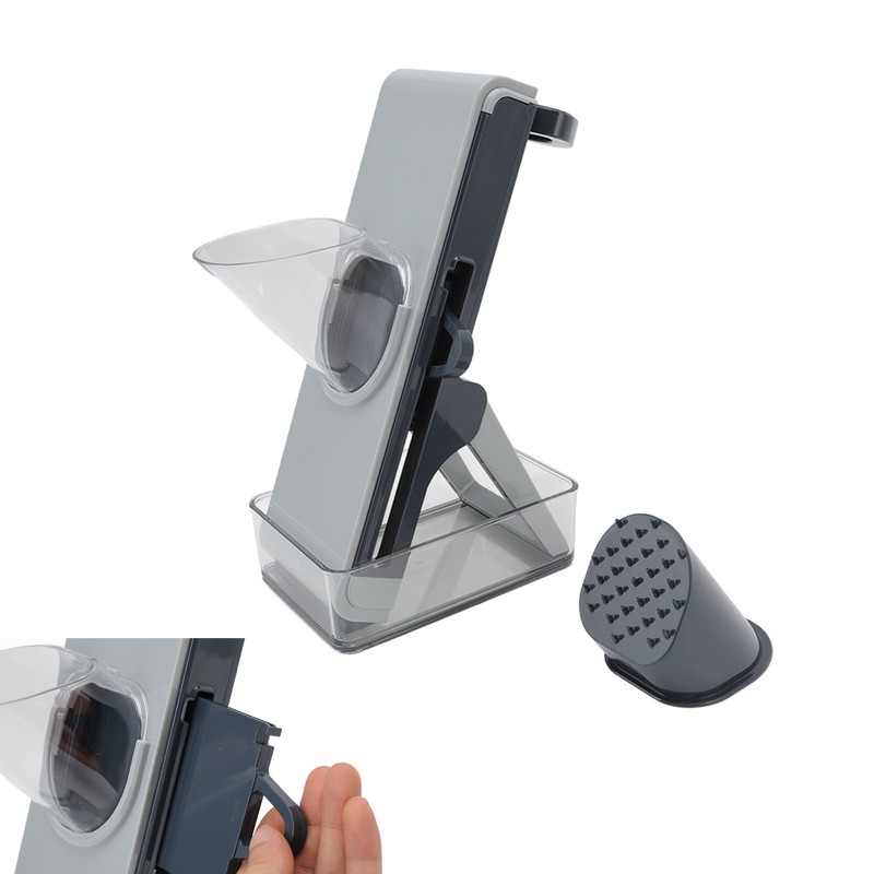 Handheld Vegetable Cutter Rotating Manual Kitchen Lemon Potato Grater Chopper