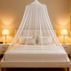 White Polyester Mosquito Net Bed for Double Beds Single Bed